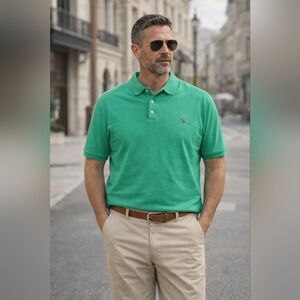 Polo Ralph Lauren Green Polo Shirt XL Classic Fit Preppy Casual Golf Resort